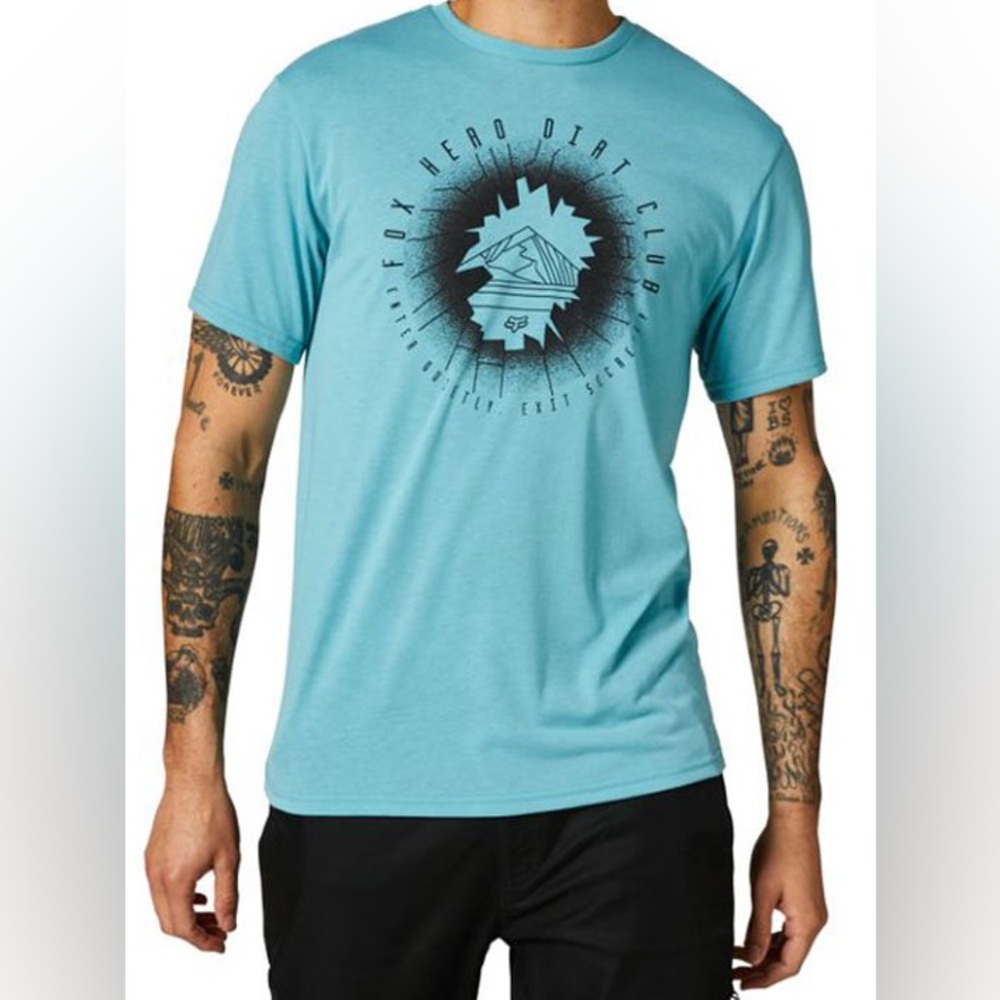Fox Men's Blue Graphic T-Shirt